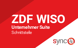 ZDF WISO Unternehmer Suite Schnittstelle mit sync4® Logo