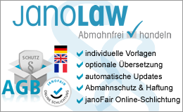 AGB Hosting-Service von janolaw Logo